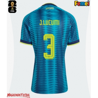 Columbia Jhon Lucumi #3 Echipament de Fotbal Replică Mondial 2026 Femei Deplasare
